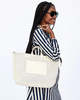 Clare V. Le Zip Sac - Cream Perf  - Thumbnail 1