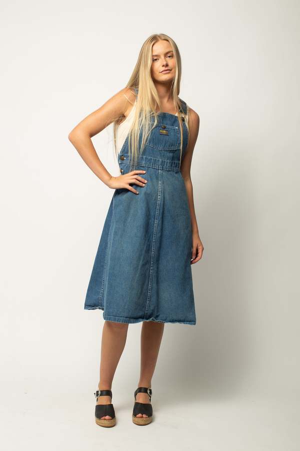 oshkosh denim overall dress Baby Girl Vintage OSHKOSH Denim Overall Dress Size 12 Months