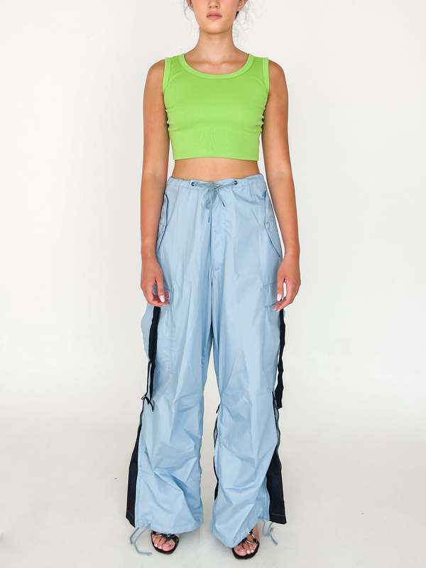 Y2K Parachute Pants Baby Blue Garmentory