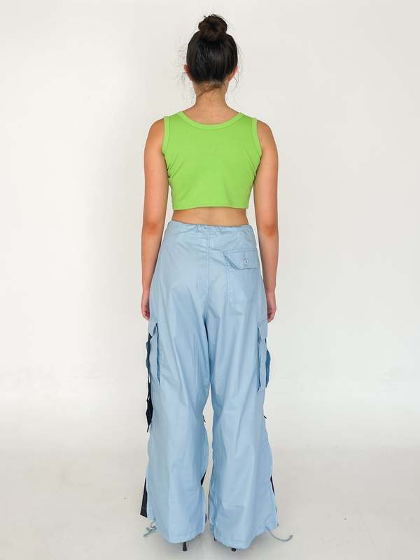 Y2K Parachute Pants Baby Blue Garmentory