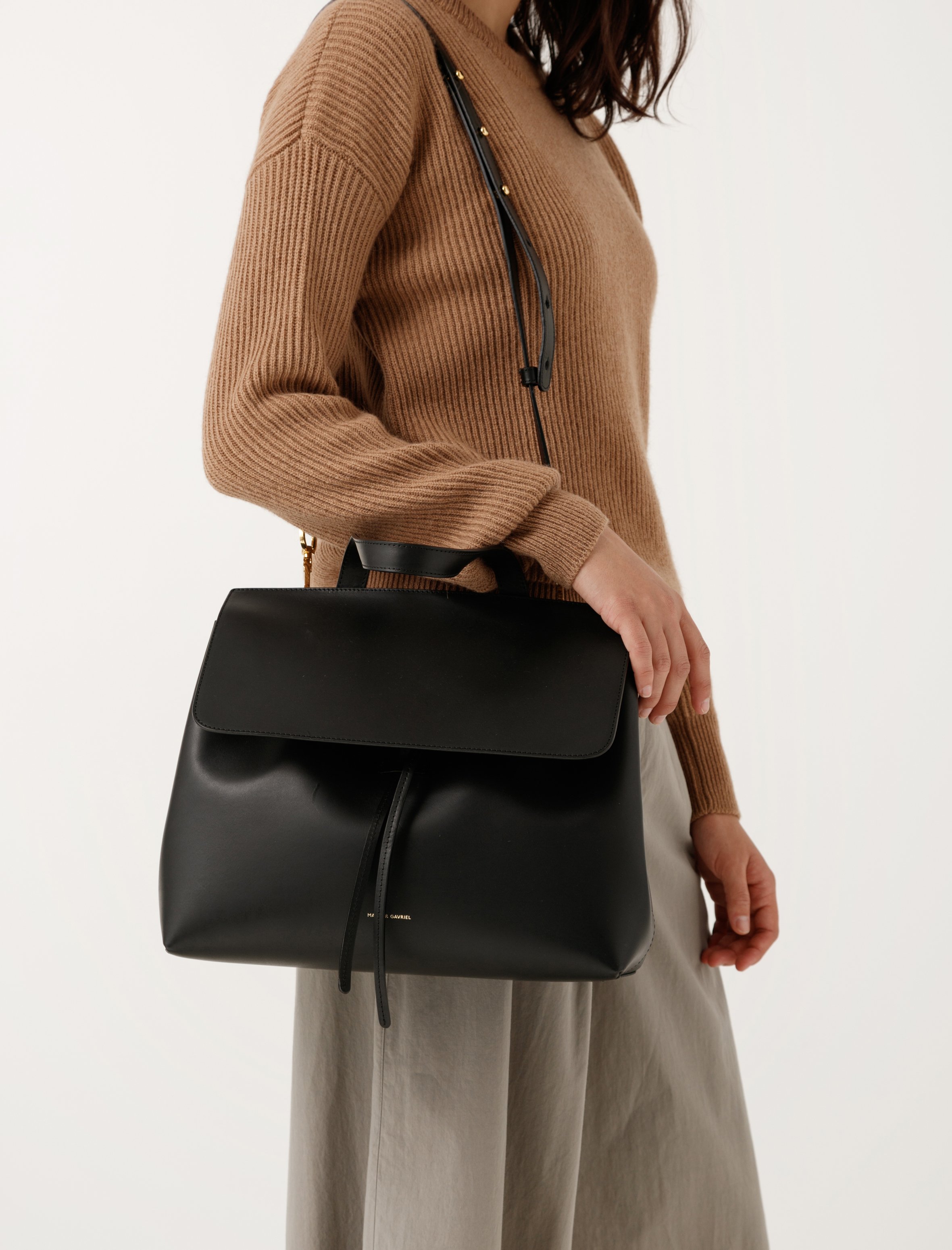 Mansur Gavriel Womens Lady Bag Black/Blu Garmentory