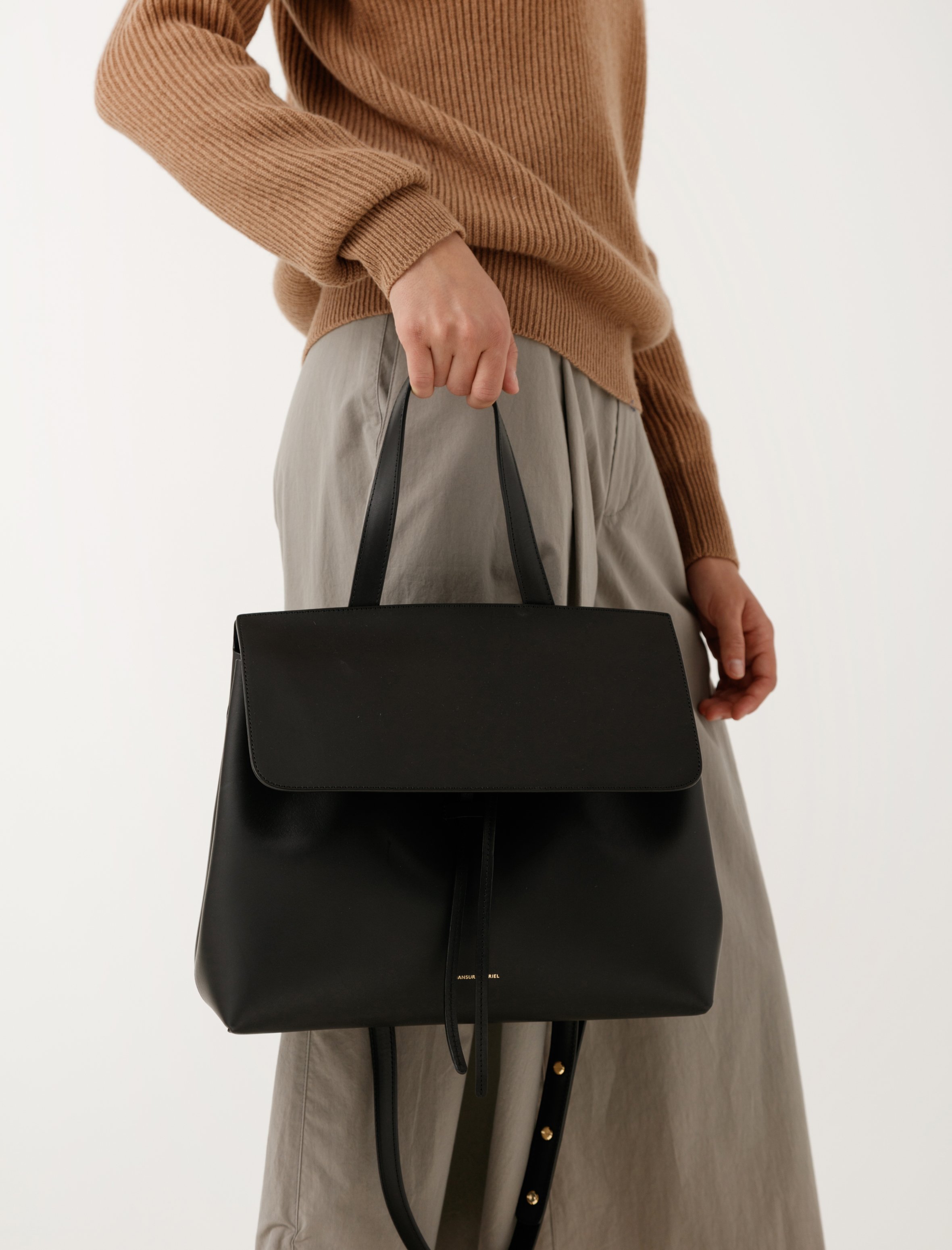 Mansur Gavriel Womens Lady Bag Black/Blu Garmentory