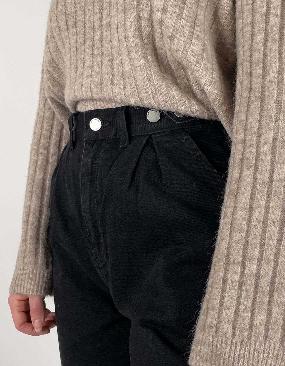 Dr. Denim Kaia Shorts - Washed Black - Image 2 of 4