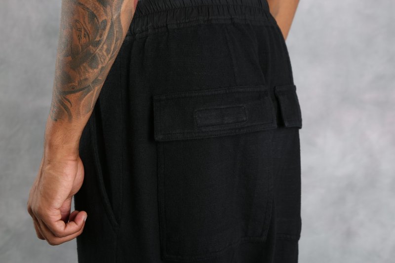 RickOwens DRAWSTRING CROPPED WOVEN サルエル Rick Owens Drkshdw Cropped Drawstring Woven Pants | Garmentory