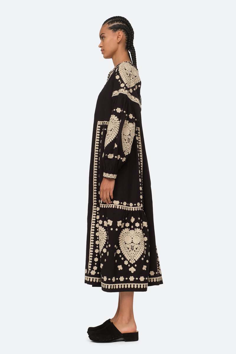 Sea New York holly soutache dress ワンピース NWT Sea New York Black Holly Soutache Long Sleeve Mini Dress