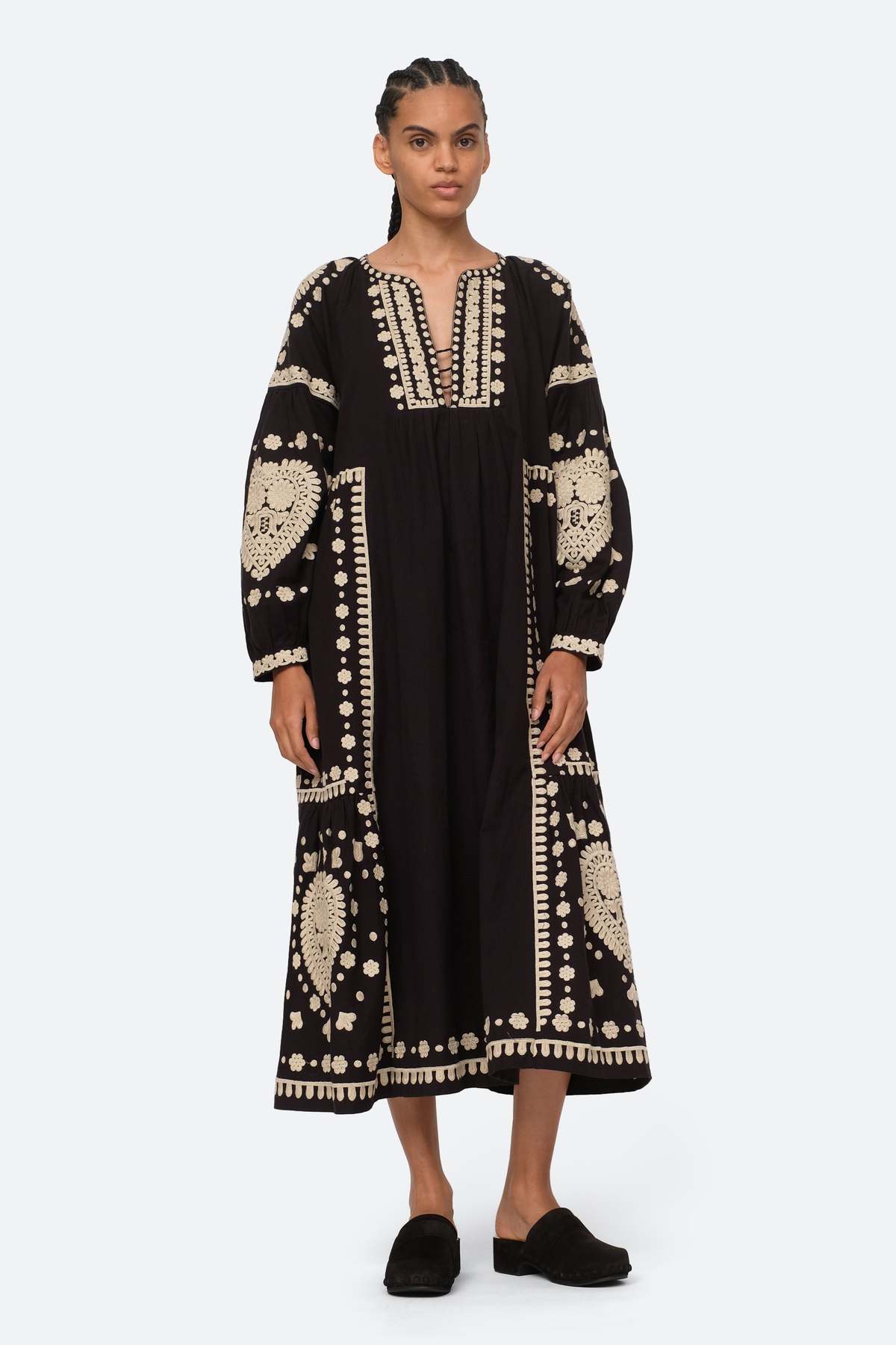 Sea New York holly soutache dress ワンピース NWT Sea New York Black Holly Soutache Long Sleeve Mini Dress