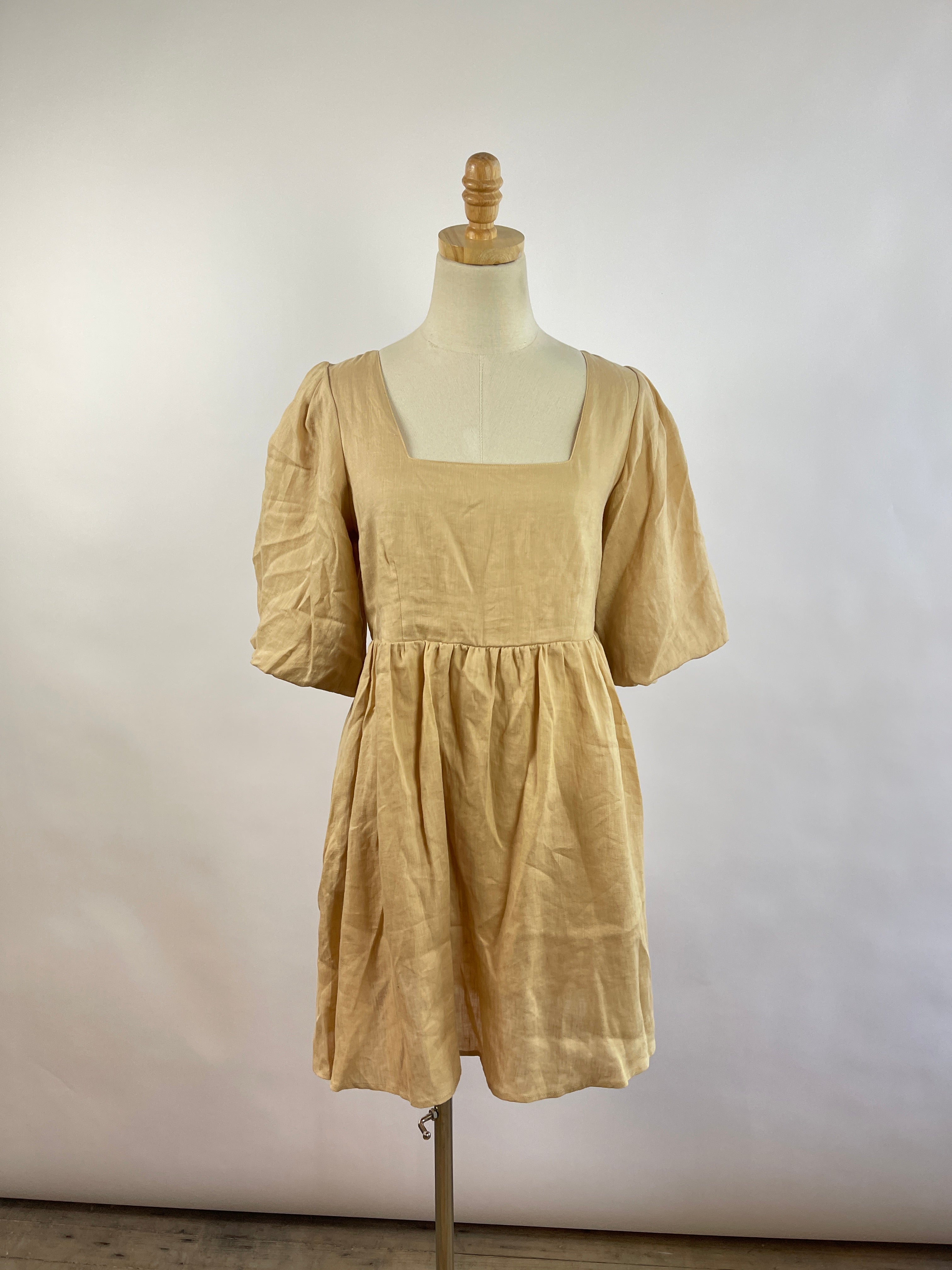 olivia linen dress OLIVIA SHORT LINEN DRESS – Mediterraneo Boutique Italiana main image 1