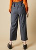 Ter et Bantine Cropped Pinstripe Cinch Pant - GREY/RED - Thumbnail 4