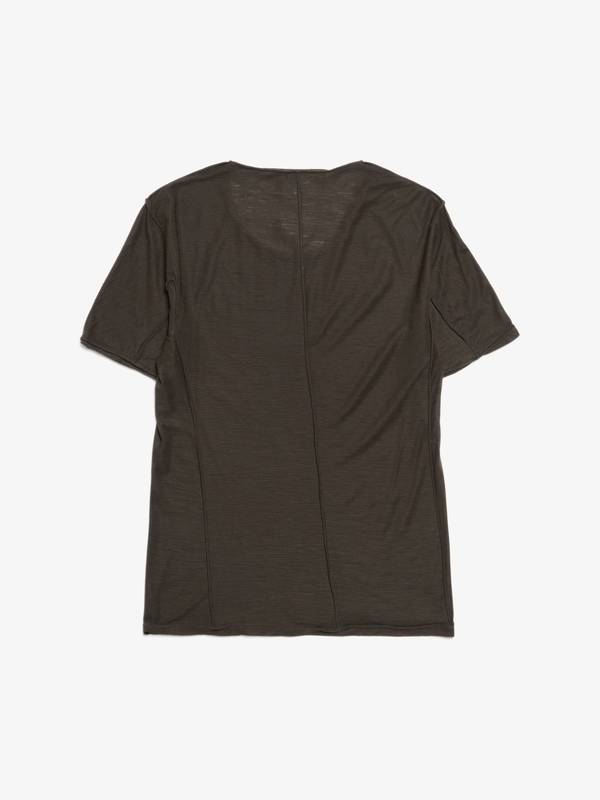 Carol Christian Poell Ramie T-Shirt - Khaki Gray | Garmentory
