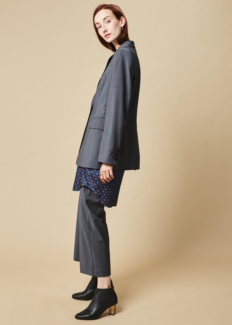 Ter et Bantine Single Button Pinstripe Blazer