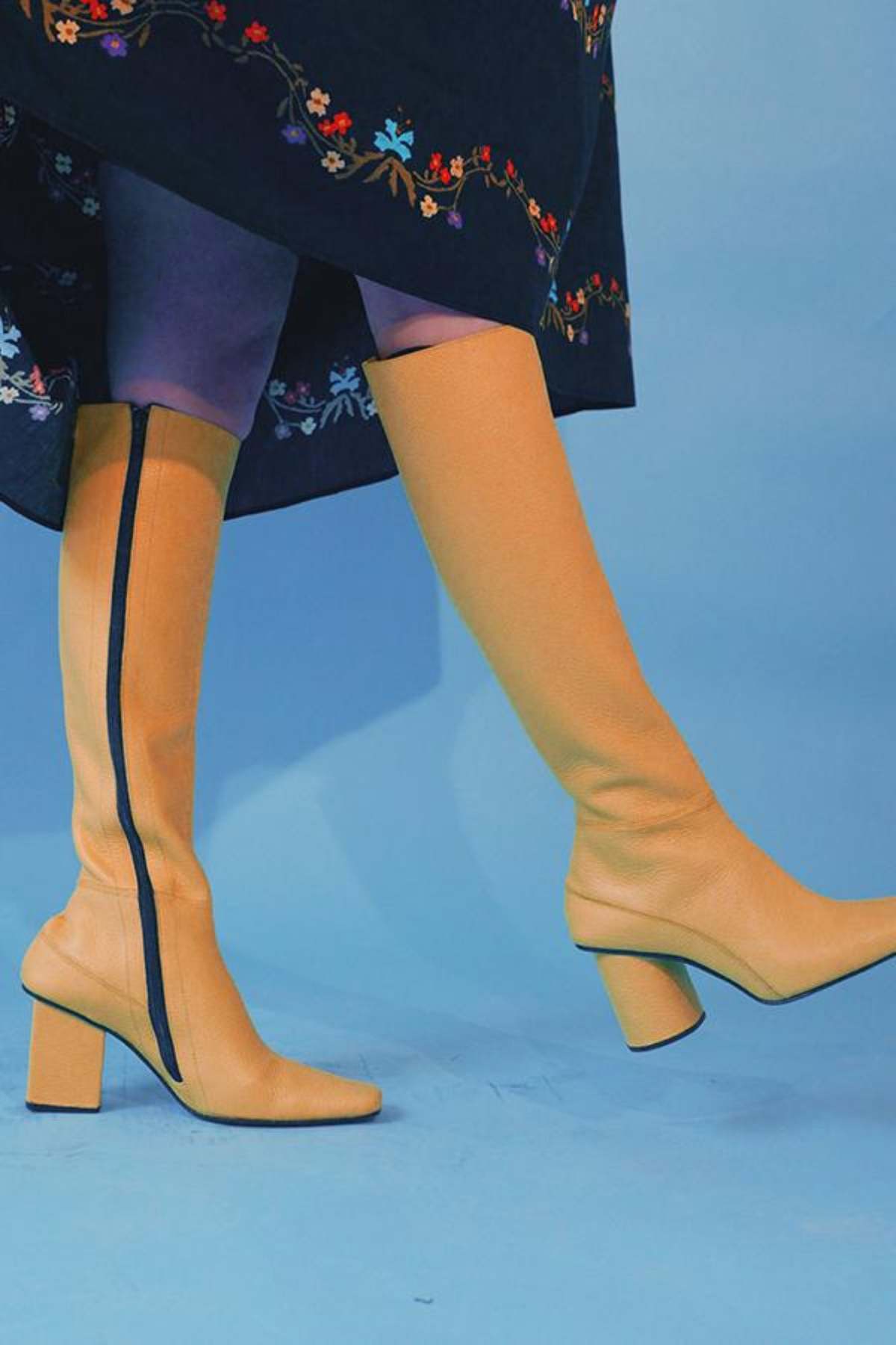 Dubié CUADRADO HIGH BOOT - YELLOW - Image 1 of 4