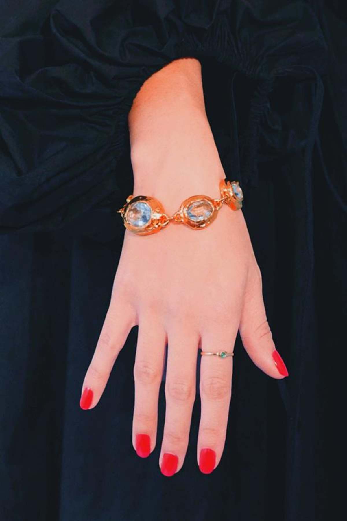 ブレスレット [ MONDO MONDO ] MONSIEUR BRACELET / 18K Mondo Mondo Monsieur Bracelet - Blue | Garmentory