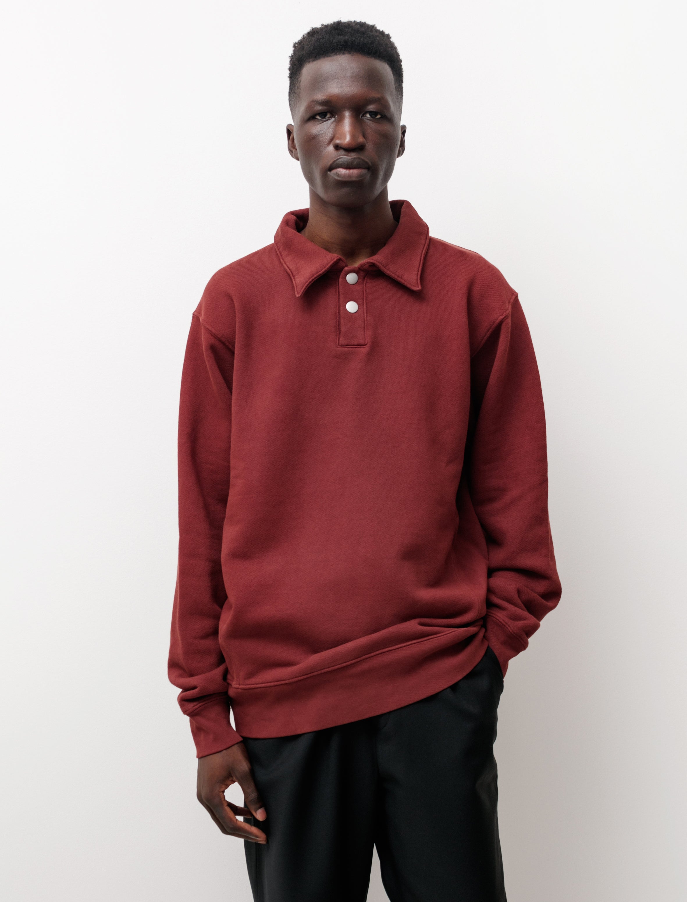 Paa LS Polo Sweatshirt - Cordovan | Garmentory
