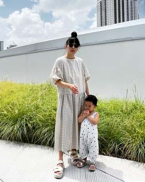 beige long gown dress Shona Joy - Agnes Draped Ruffle Maxi Dress