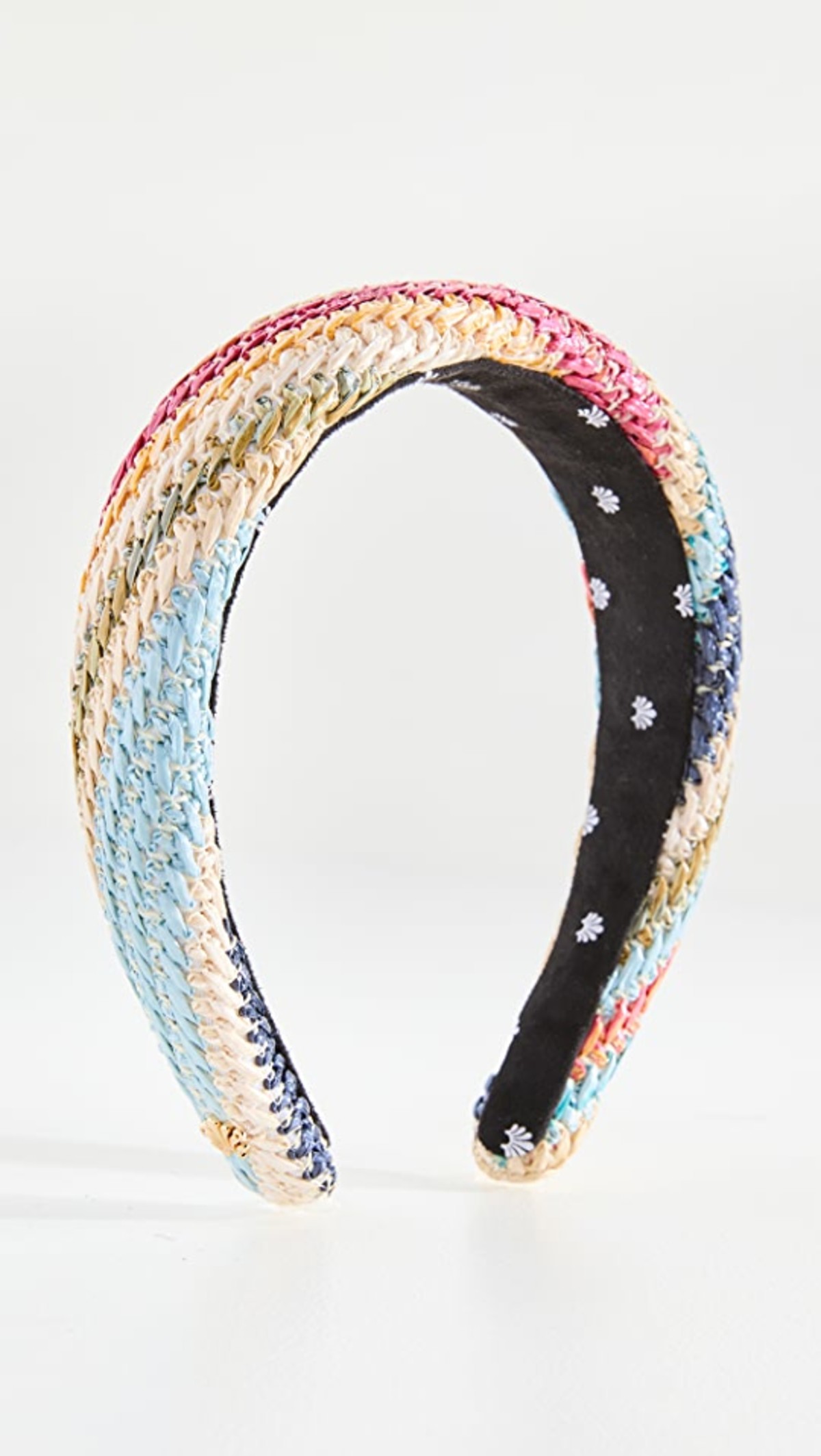 Multi Raffia Lele Sadoughi Headband LeLe Sadoughi Raffia Woven Alice Headband - Venice Rainbow  main image 2