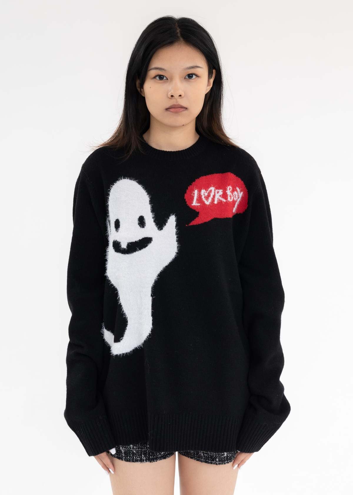 Charles Jeffrey LOVERBOY GHOST GRAPHIC JUMPER | Garmentory