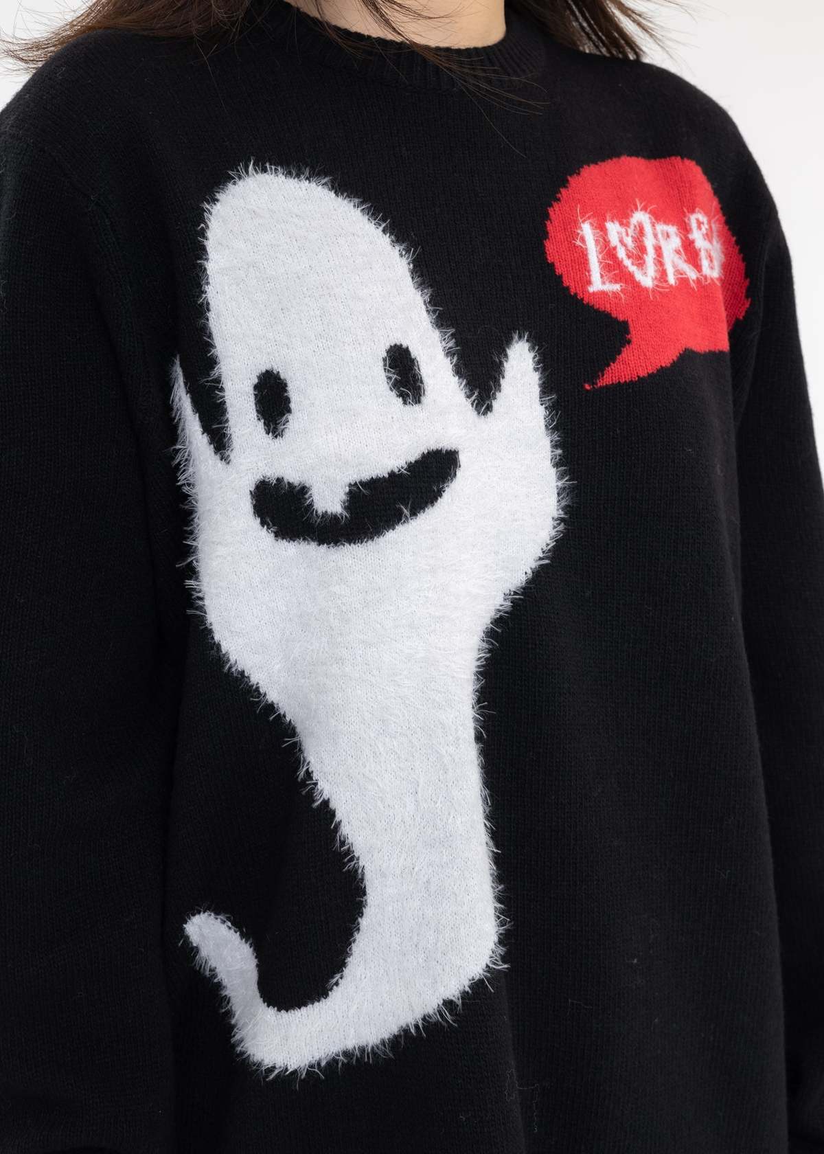 Charles Jeffrey LOVERBOY GHOST GRAPHIC JUMPER | Garmentory
