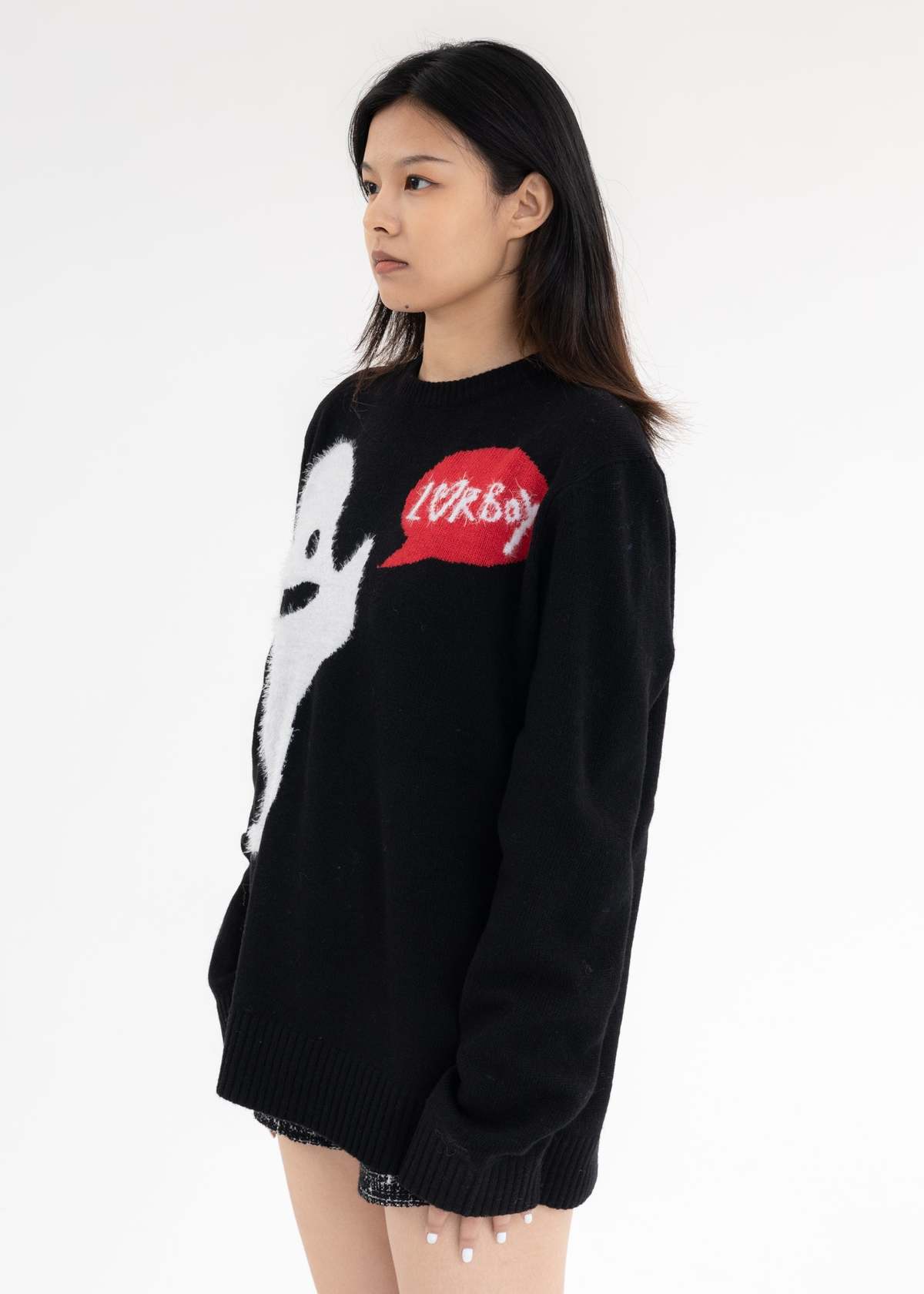 Charles Jeffrey LOVERBOY GHOST GRAPHIC JUMPER | Garmentory