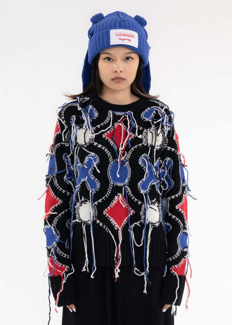 Charles Jeffrey Color GUDDLE TASSLE JUMPER - Multi | Garmentory Charles Jeffrey Color GUDDLE TASSLE JUMPER - Multi | Garmentory