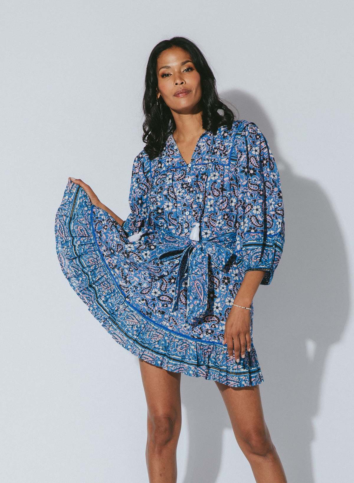 cleobella cora mini dress Cleobella Cora Mini Dress - Paisley