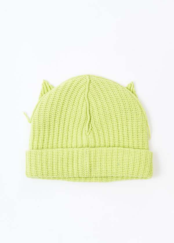 Charles Jeffrey SUPERSIZED CHUNKY EARS BEANIE - Green | Garmentory