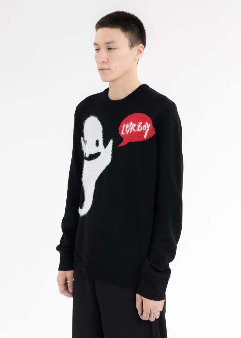 Charles Jeffrey LOVERBOY GHOST GRAPHIC JUMPER | Garmentory