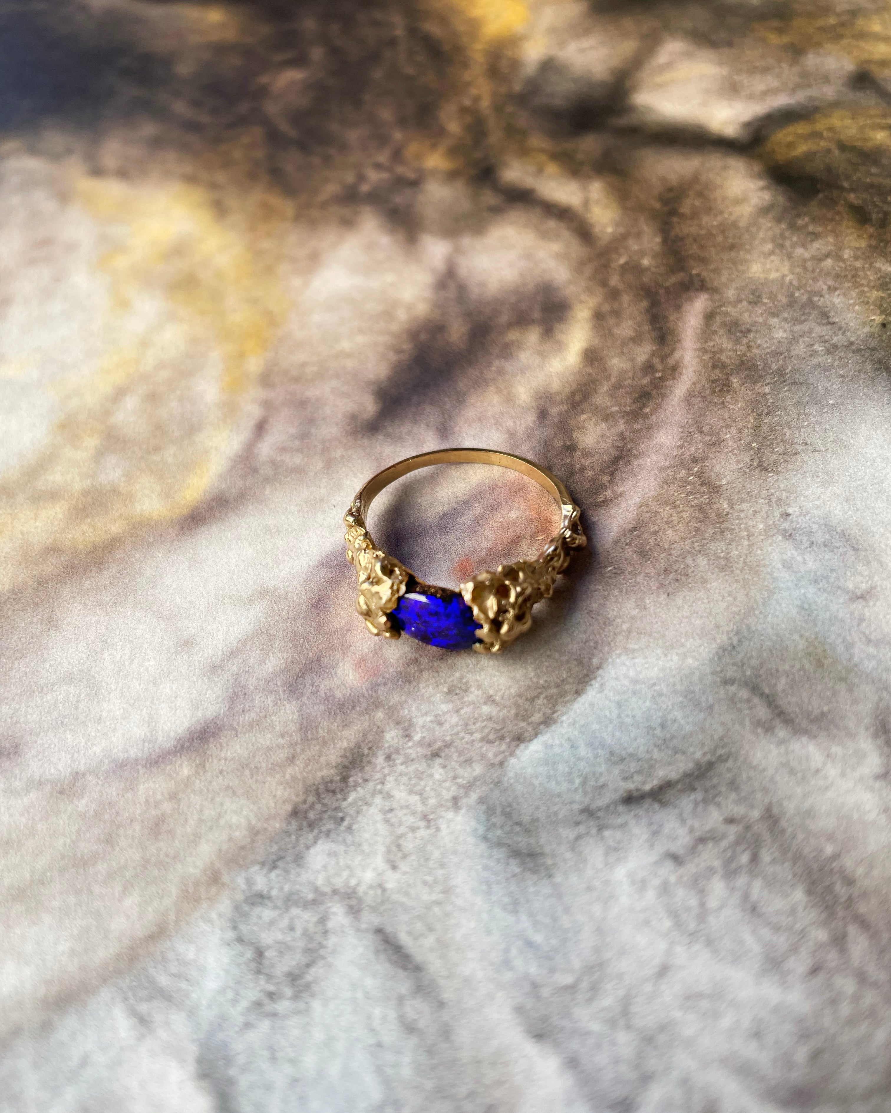 Madison Miel D'or Starry Night Opal Ring Garmentory
