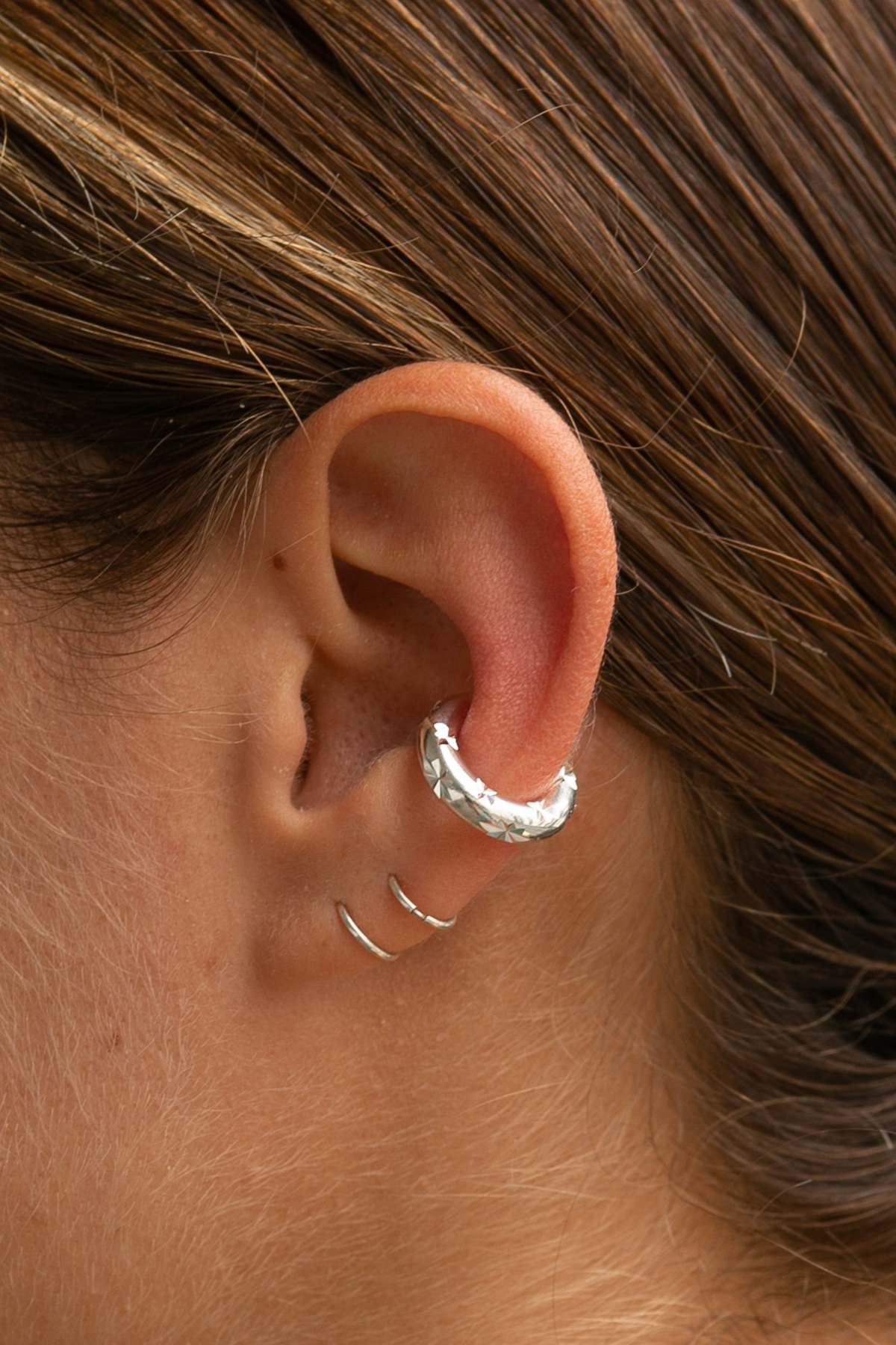 Saskia Diez Bold Star Earcuff - Silver | Garmentory