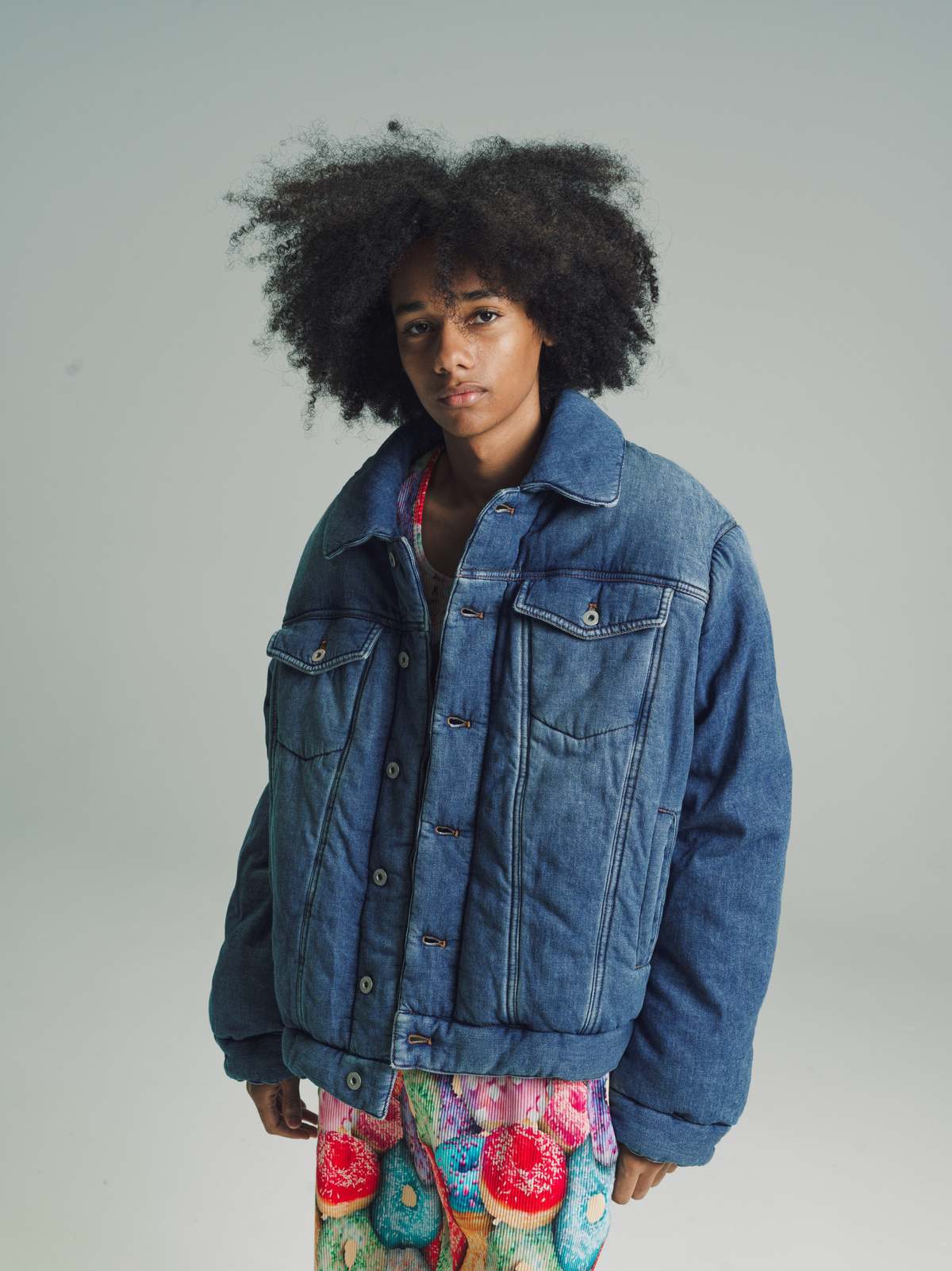 LOEWE Padded Denim Jacket - Indigo Blue | Garmentory