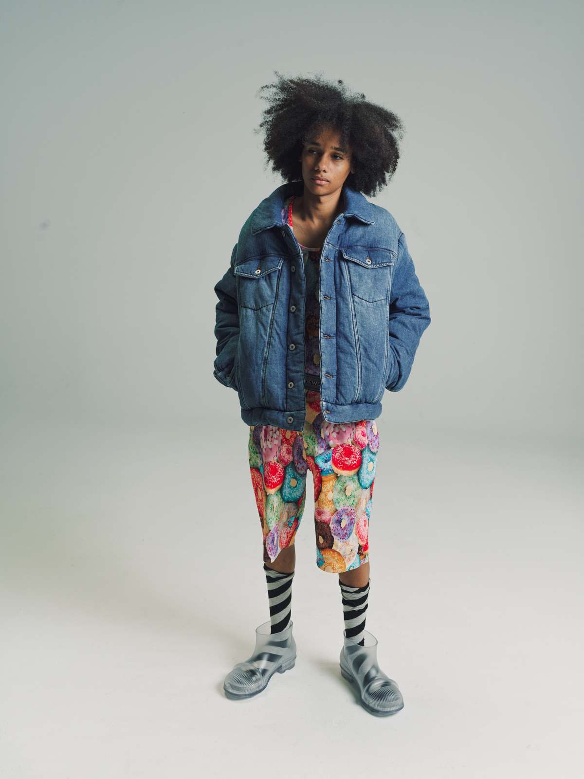 LOEWE Padded Denim Jacket - Indigo Blue | Garmentory