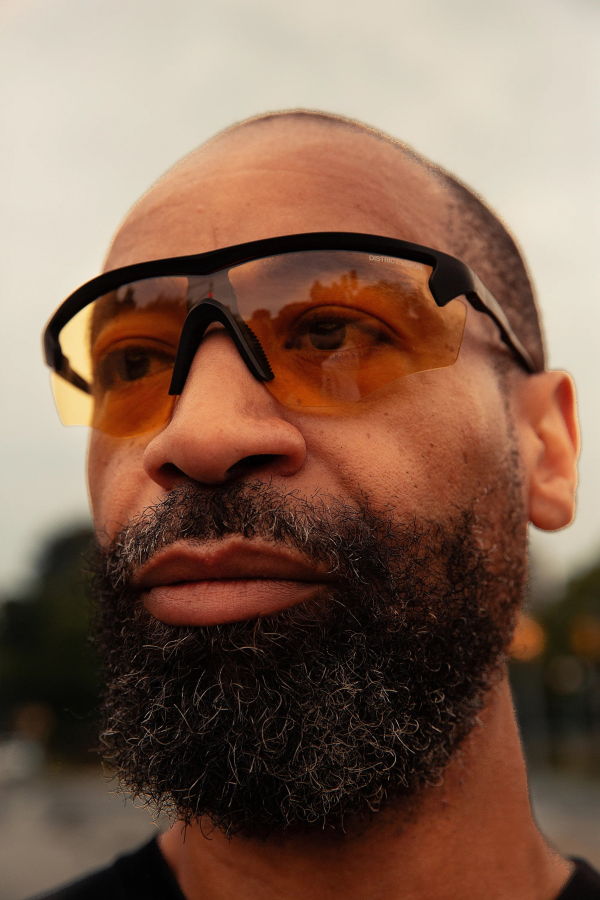 District Vision Junya Racer Sports Sunglasses - Black/Yellow