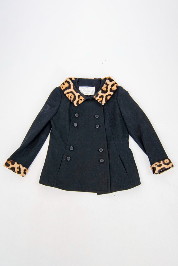 30 40s bespoke cheetah peacoat on Garmentory