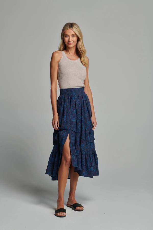 Sundays Millie Skirt - Midnight Floral