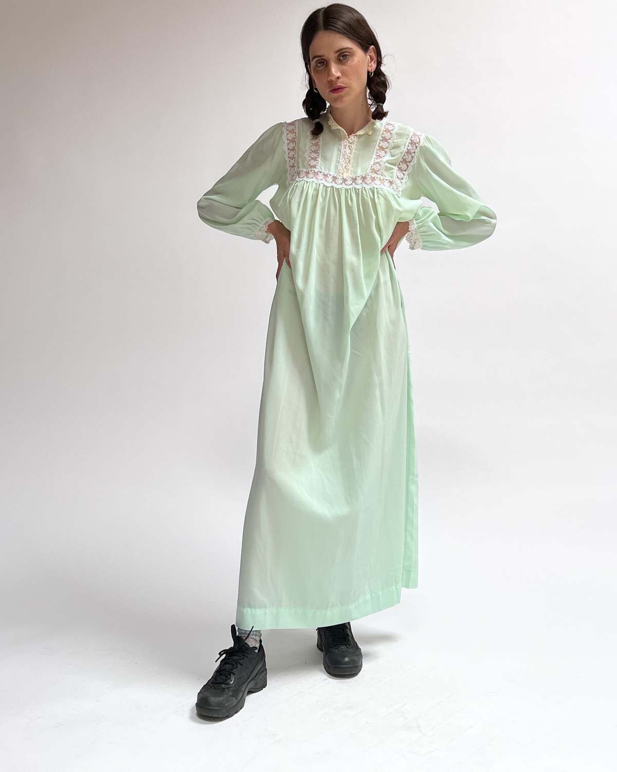 slim fit dress slacks 1958 Christian Dior by Yves Saint Laurent Emerald Green Cocktail Dress main image 0