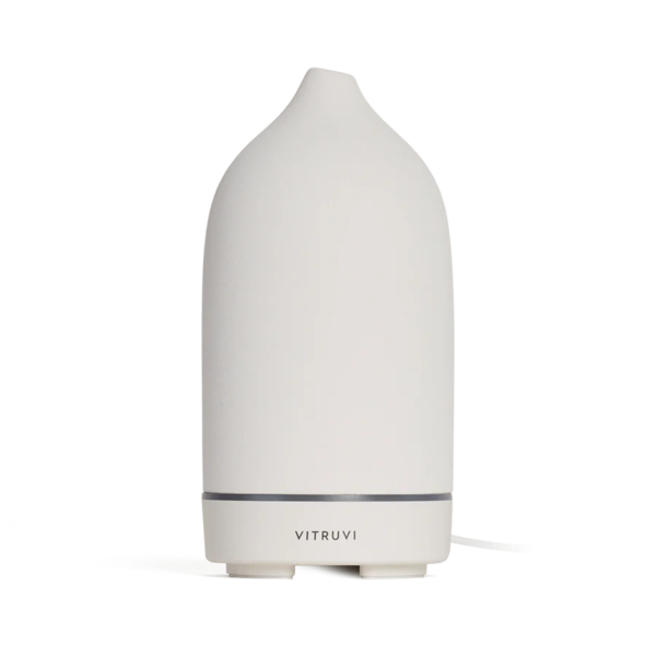 Vitruvi Stone Essential Oil Diffuser White Garmentory