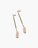 Odette New York Luce Earrings - Rose Quartz - Thumbnail 1