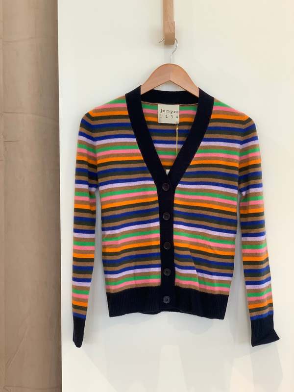 Jumper 1234 Cardigan - Multi Stripe