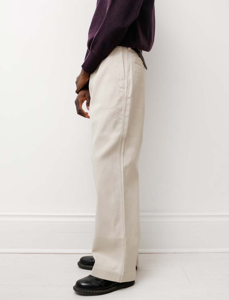 Taiga Takahashi Lot 202 Engineer Trousers - Ivory | Garmentory