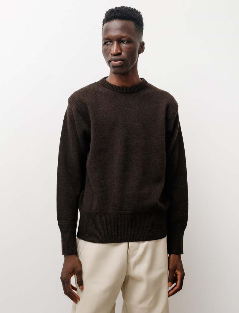 Taiga Takahashi Lot 507 Athletic Crewneck Sweater - Brown | Garmentory