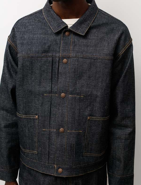 ジャケット・アウター Denim Jacket Lot.701 Raw Indigo DPTO — LOT.701 Raw Indigo Cotton Denim Jacket
