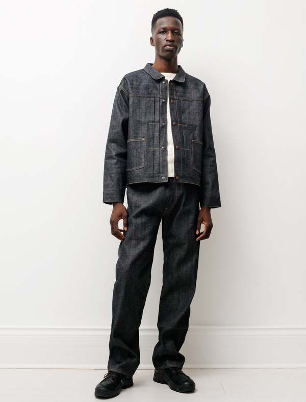 Taiga Takahashi Lot 702 Denim Trousers - Raw Indigo | Garmentory