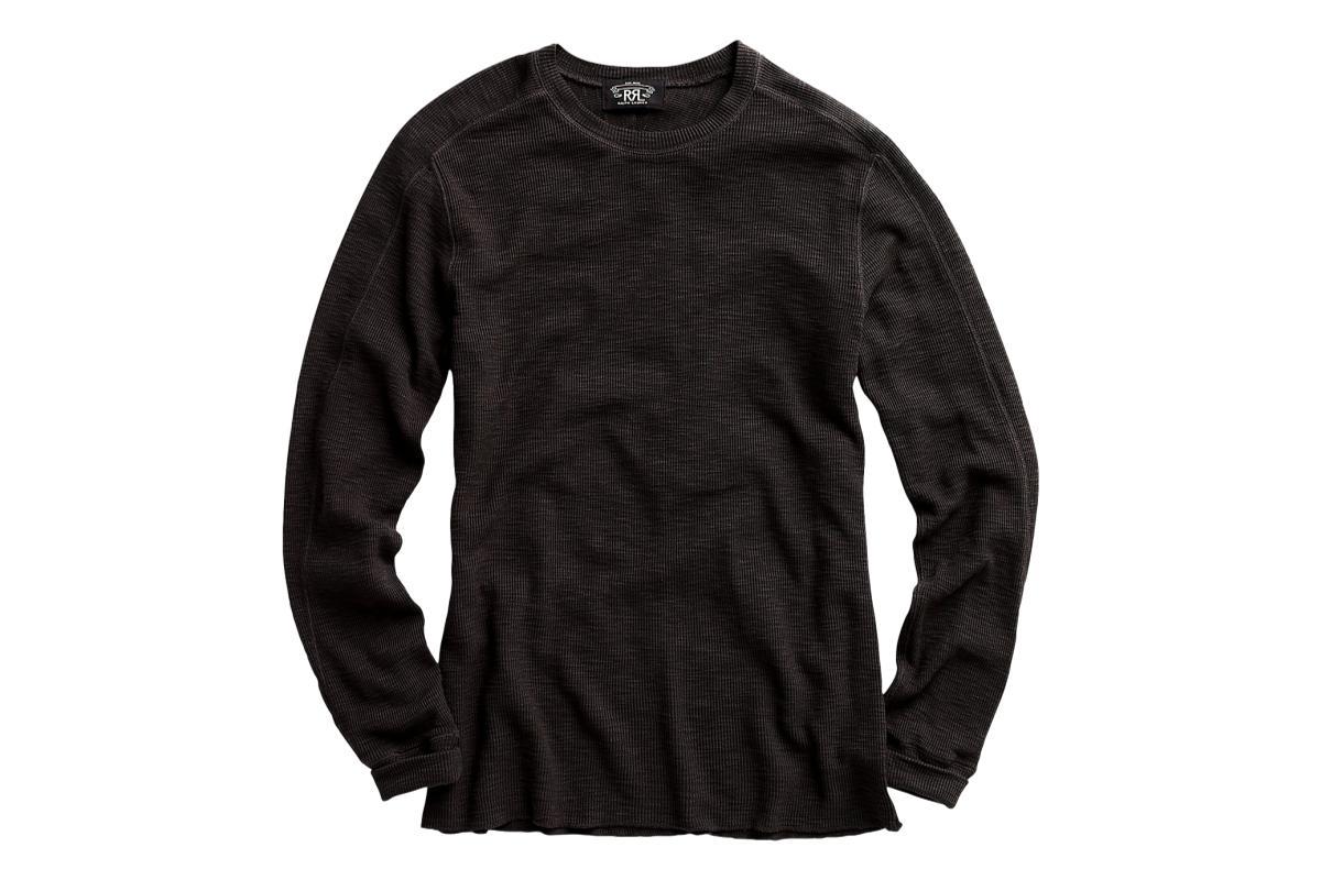 【RRL】Textured Crewneck RRL Textured Crewneck - Paper White