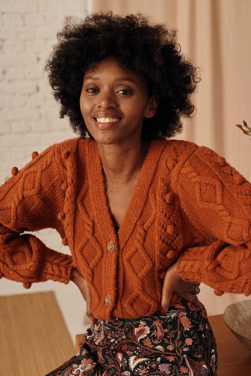 Louise Misha Simon Cardigan - Fox | Garmentory