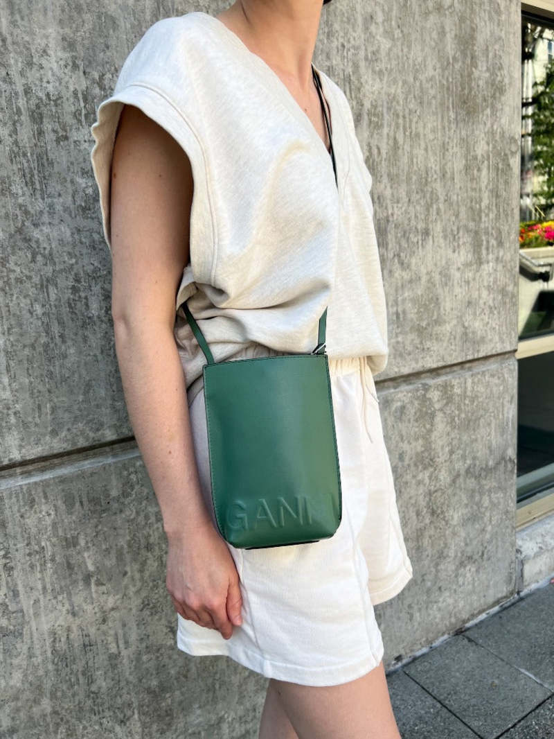 Ganni Banner Mini Crossbody Bag - Myrtle | Garmentory Ganni Banner Mini Crossbody Bag - Myrtle | Garmentory