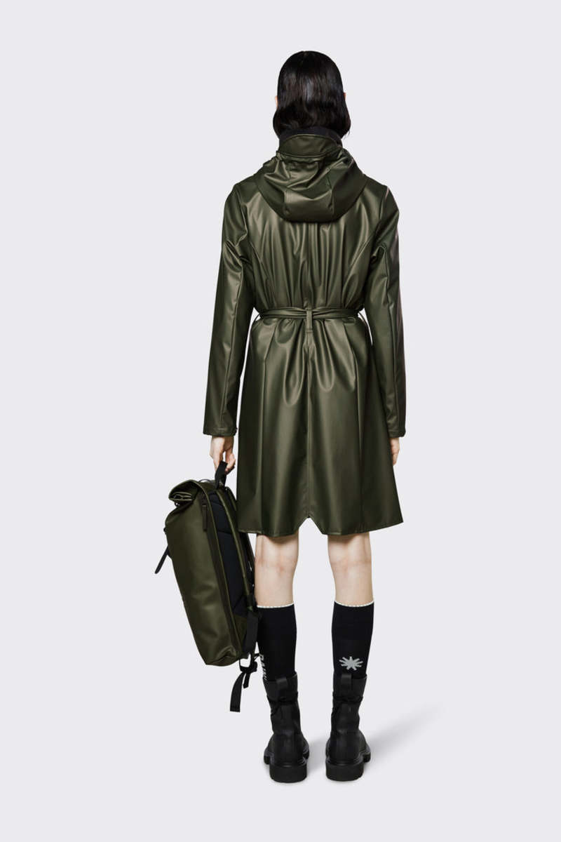 Rains Curve Rain Jacket - Evergreen