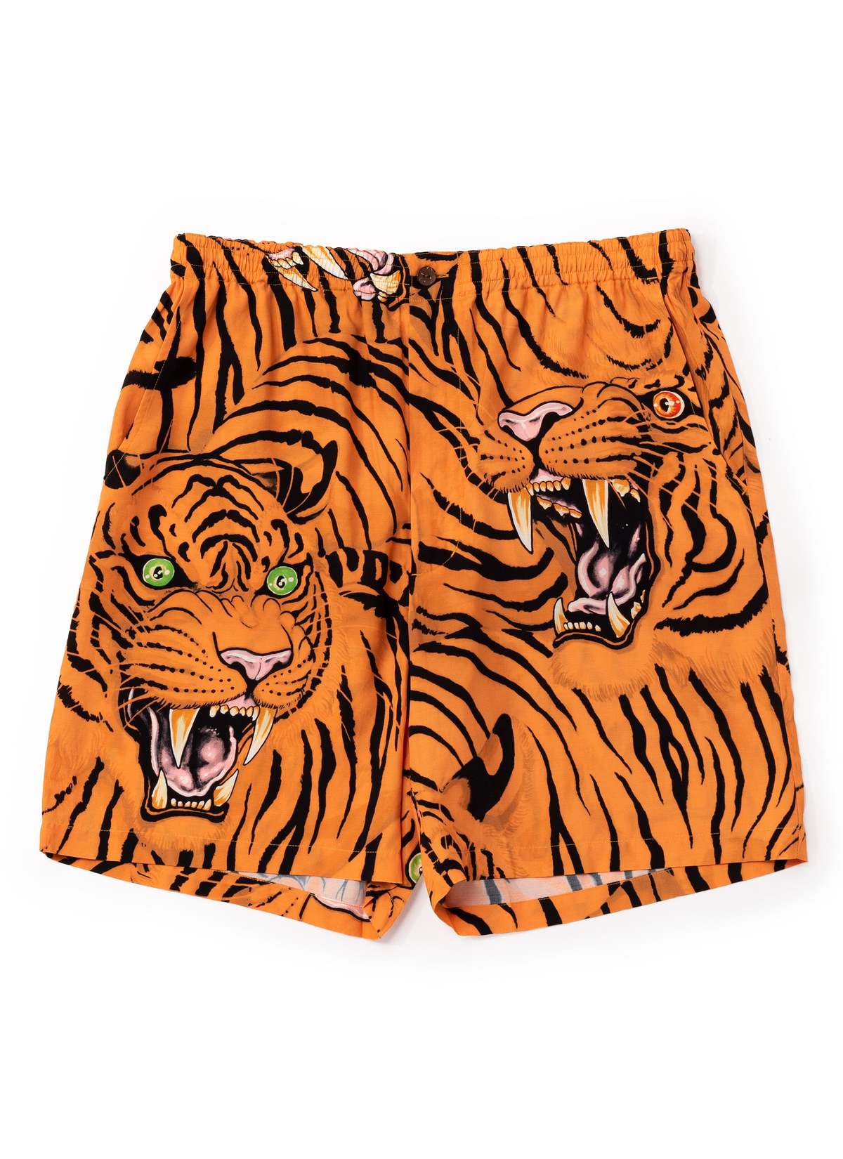 WACKO MARIA GUILTY PARTIES TIM LEHI HAWAIIAN SHORTS - ORANGE