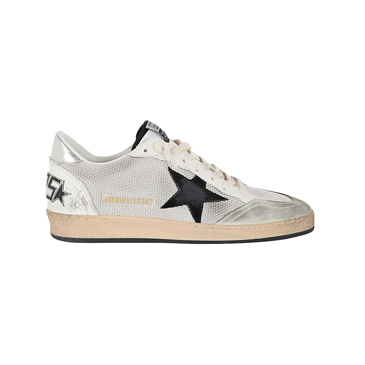 Golden Goose Ball Star Net Upper Suede Star Laminated Heel