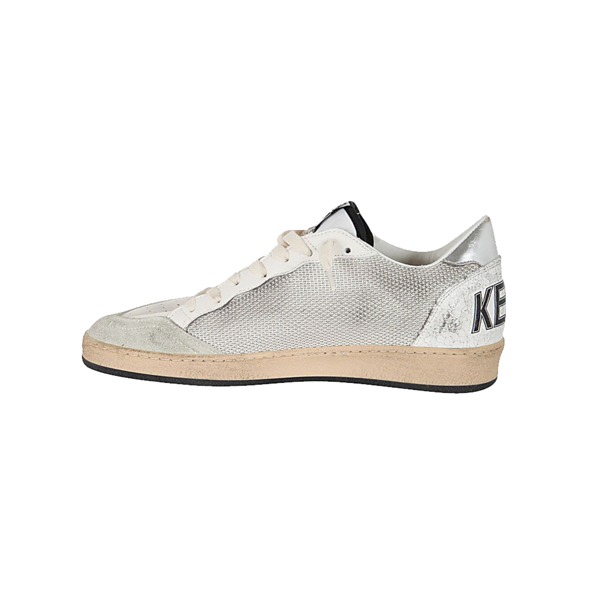 Golden Goose Ball Star Net Upper Suede Star Laminated Heel