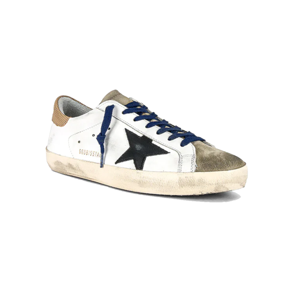 Golden Goose Super-Star Leather Upper Suede Toe and Tejus