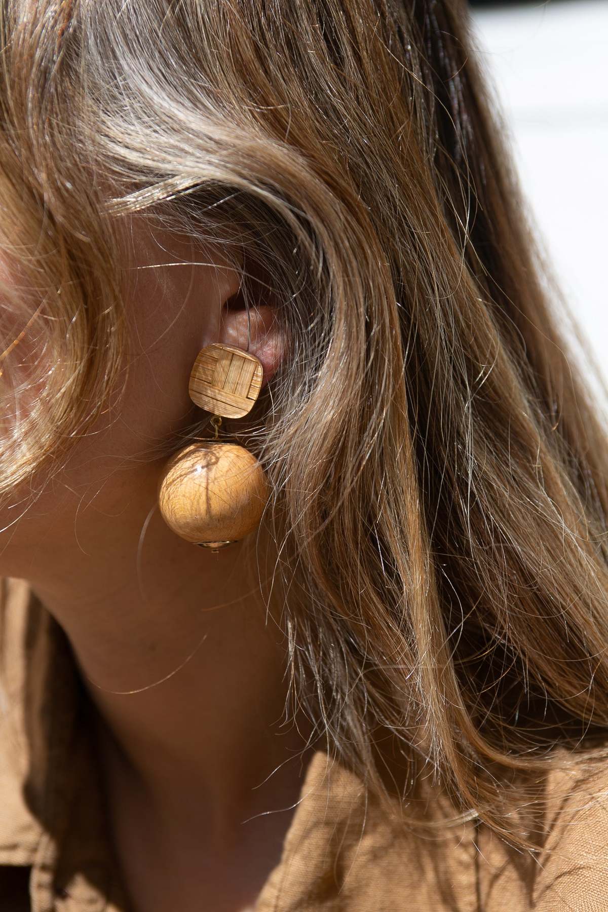 Wooden-Ball-Drop-Earrings-
